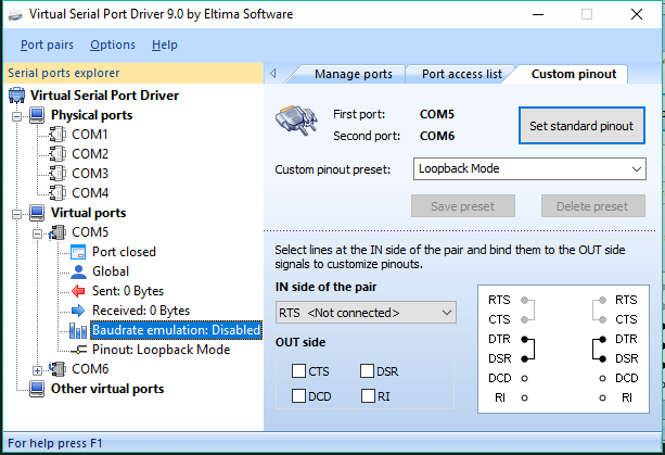 Virtual serial port driver 8.0 by eltima software